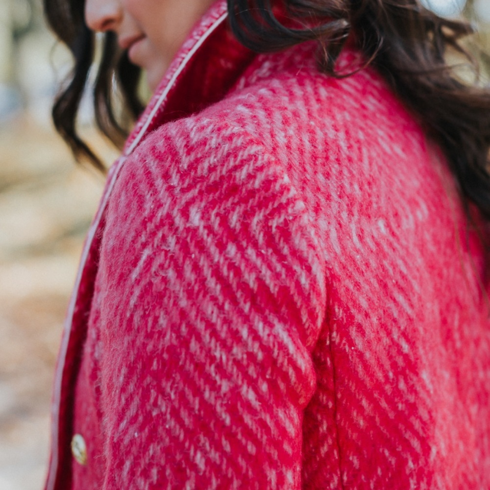 J.Crew Diamond Tweed coat - Picture 1 of 8